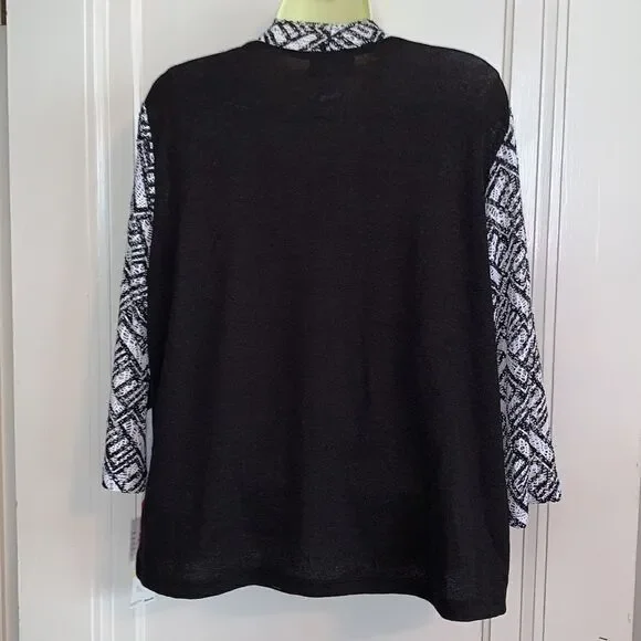 NWT Alfred Dunner Petite “Barcelona” sweater set with detachable necklace‎ - Picture 6 of 9